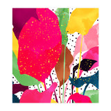 Modern Botanical, Nature Plants Tropical Jungle Garden, Eclectic Pop Of Color Glitter Gold Bohemian Graphic (Print Only) thumbnail