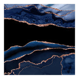 Navy & Rose Gold Agate Texture 11  (Print Only) thumbnail