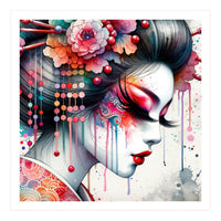 Ornate Bloom Modern Geisha (Print Only)