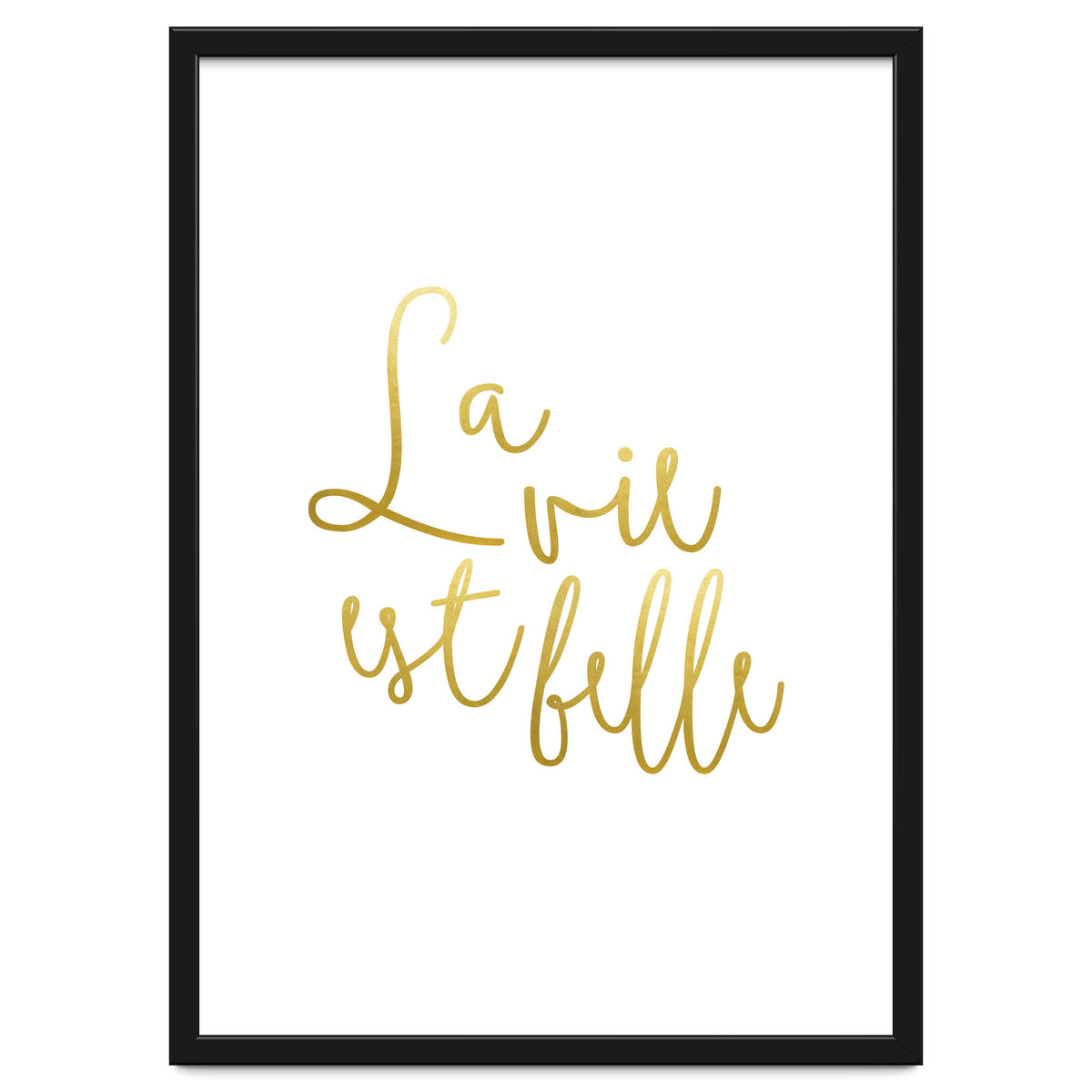 La vie est belle #society6 #typography #buyart