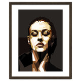 Monica Bellucci Hollywood Actress Retro Style Geometric Illustration thumbnail