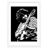Pat Metheny American Jazz Guitarist Legend in Monochrome 3 thumbnail