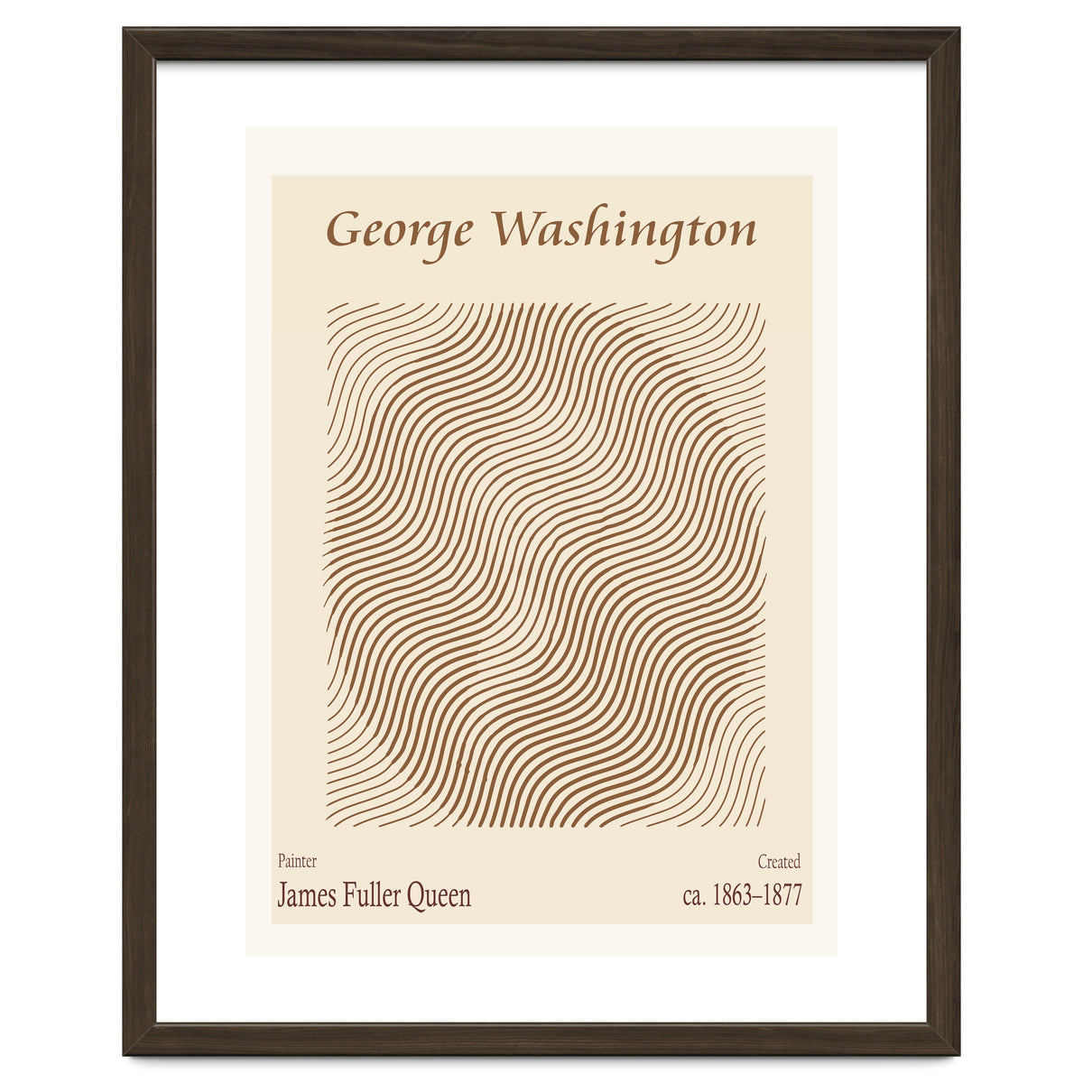 George Washington (1863 1877) – James Fuller Queen (american, 1820 1886)