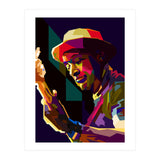 Marcus Miller Bass Jazz Musician Pop Art WPAP (Print Only) thumbnail