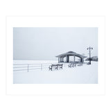 Benches in the Winter seascape  (Print Only) thumbnail