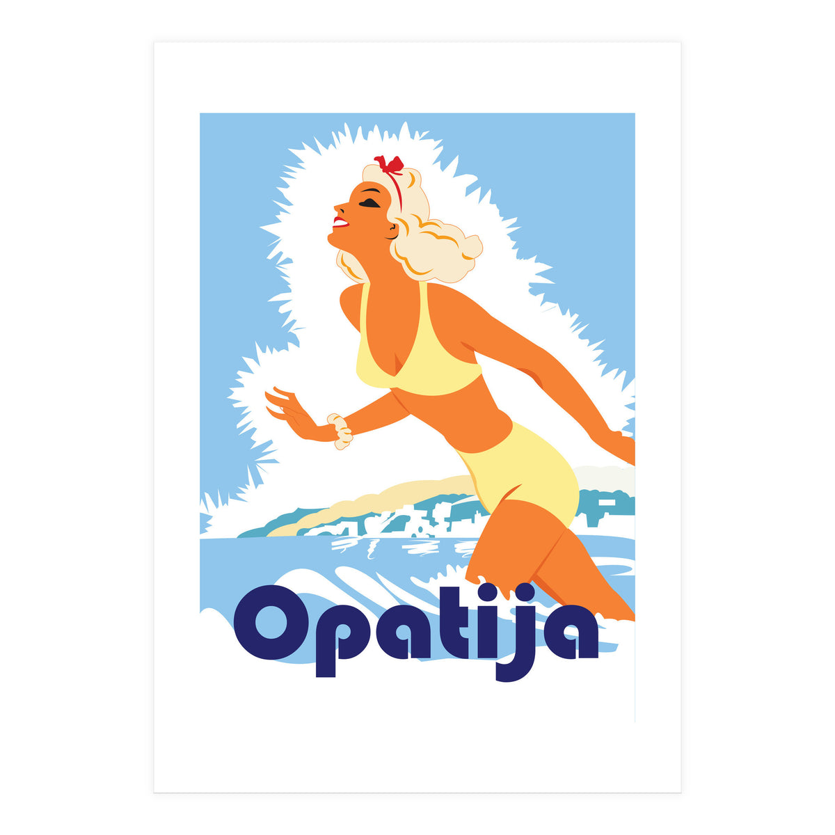 Opatia, Swimming Girl (Print Only)