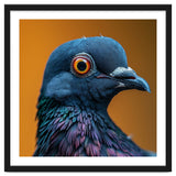 Close Up Of A Pigeon's Head And Neck thumbnail