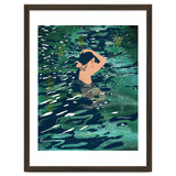 The Birth Of A Lake, Wild Nature Landscape Painting, Bohemian Woman Free Spirit thumbnail