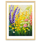 Sun-Drenched Wildflower Meadow Oil Painting thumbnail