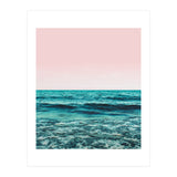 Ocean Love | Sea Beach Sand Waves Photography | Blush Nature Scenic Travel Island Digital (Print Only) thumbnail