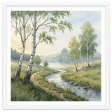 Morning Mist in the Birch Valley thumbnail