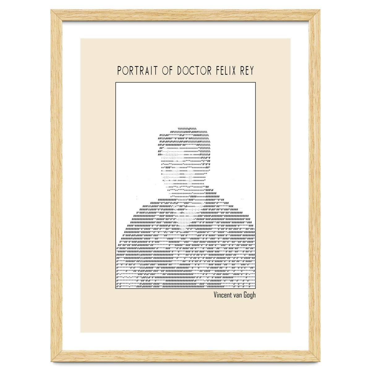 Portrait Of Doctor Felix Rey (ascii Art)