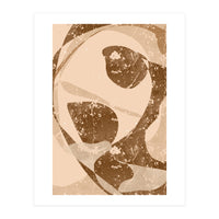 Abstract Brown Scratch (Print Only)