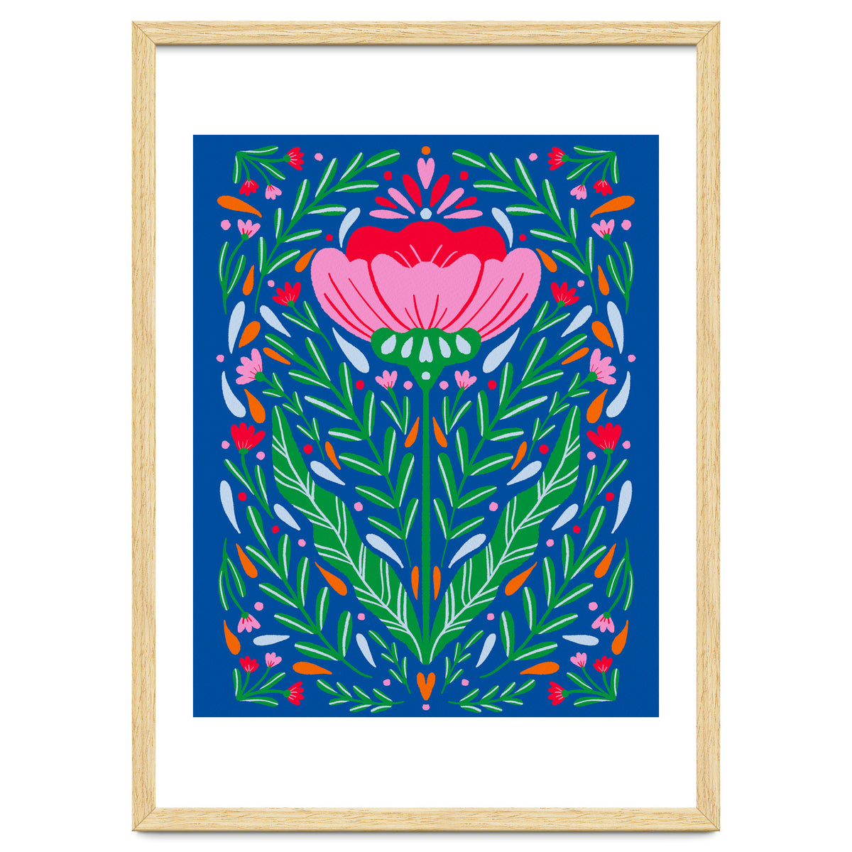 Bold Symmetrical Floral