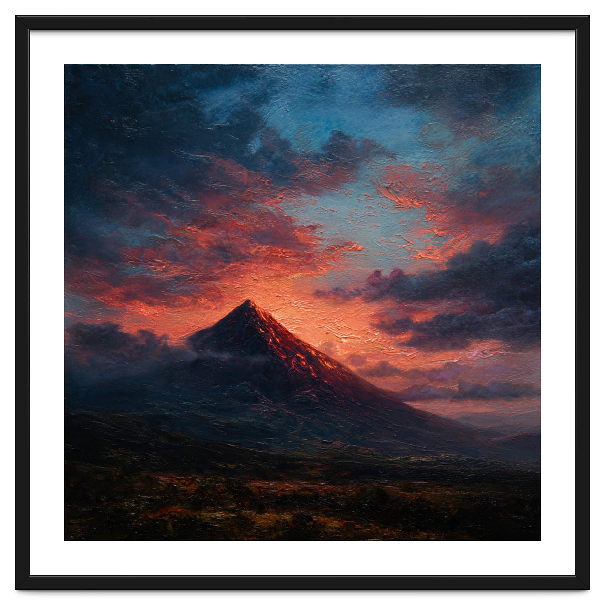 Majestic Mountain Peak at Sunset