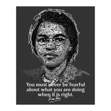 Rosa Parks  American Activist Legend in Scribble Art (Print Only) thumbnail