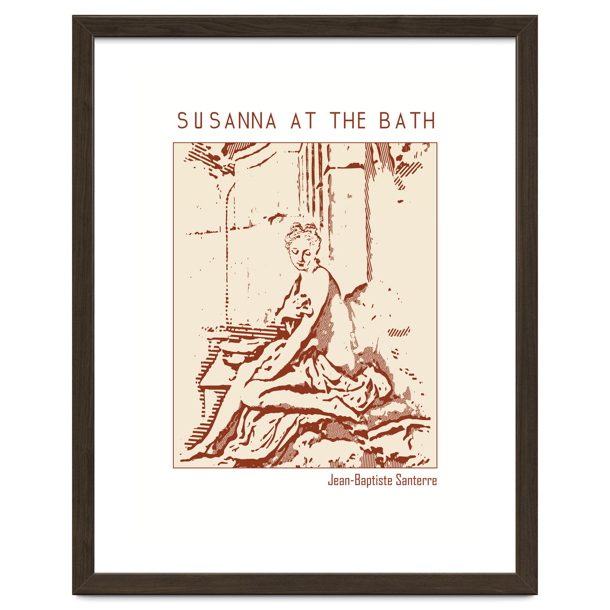 Susanna At The Bath – Jean Baptiste Santerre