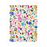 Abstract Colourful Marks Scribbles (Print Only)