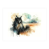 Majestic Cat In Coastal Landscape (Print Only) thumbnail
