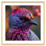 Vibrant Exotic Bird Detailed Feather Close Up thumbnail