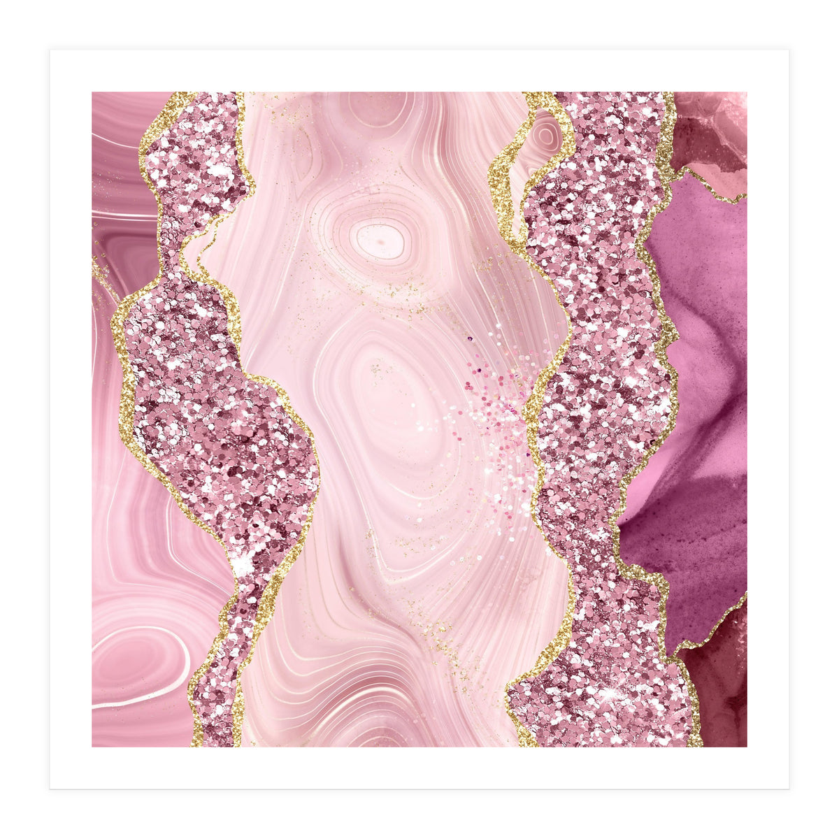 Agate Glitter Dazzle Texture 02 (Print Only)