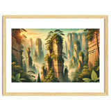 Vintage China, Zhangjiajie Stone Pillars Poster thumbnail