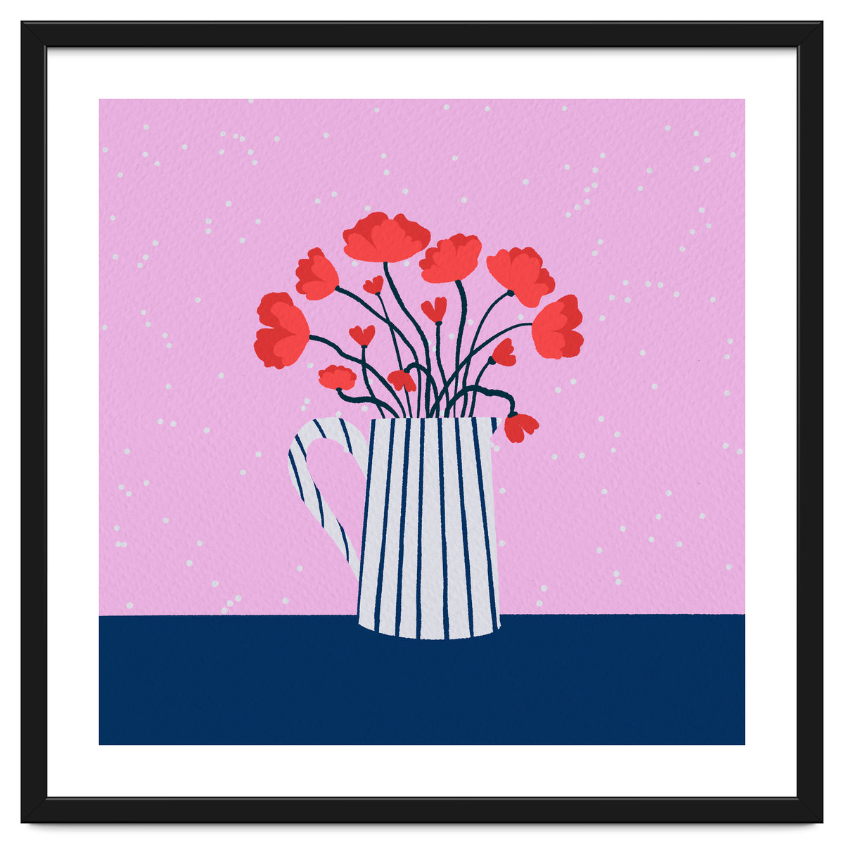 Poppies – pink and blue