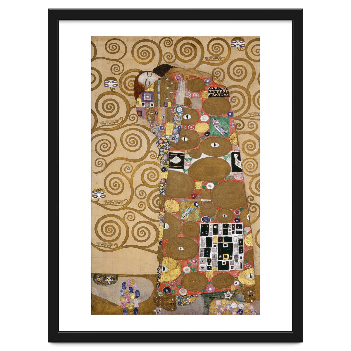 Sketches for the Frieze for the Palais Stoclet in Brussels, Belgium. Watercolour and pencil.