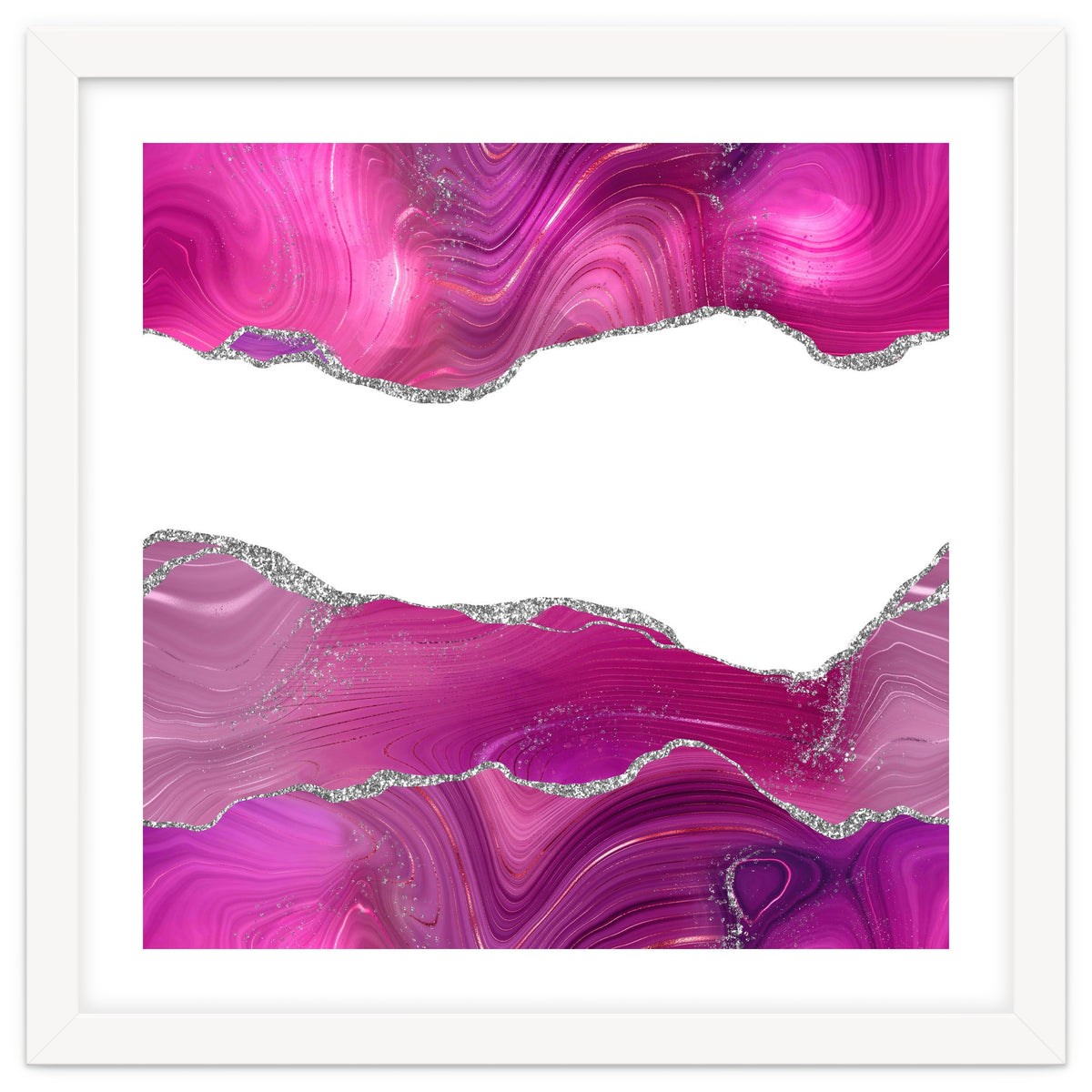 Magenta & Silver Agate Texture 08