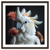 Beautiful Cockatoo Parrot With Yellow Crest