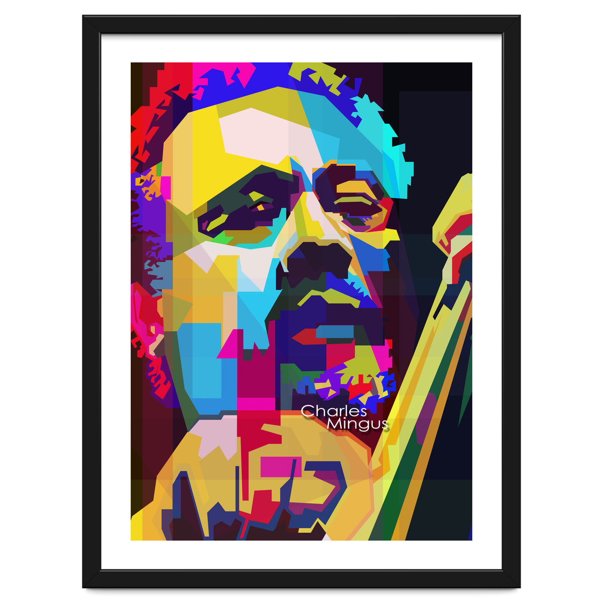 Charles Mingus Classic Jazz Pop Art WPAP