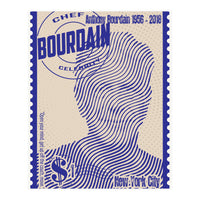 Anthony Bourdain Stamps Art (Print Only)