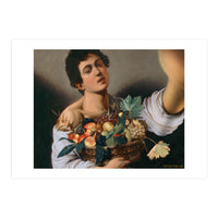 Boy With A Basket Of Fruit - Caravaggio - Selfie (Print Only)