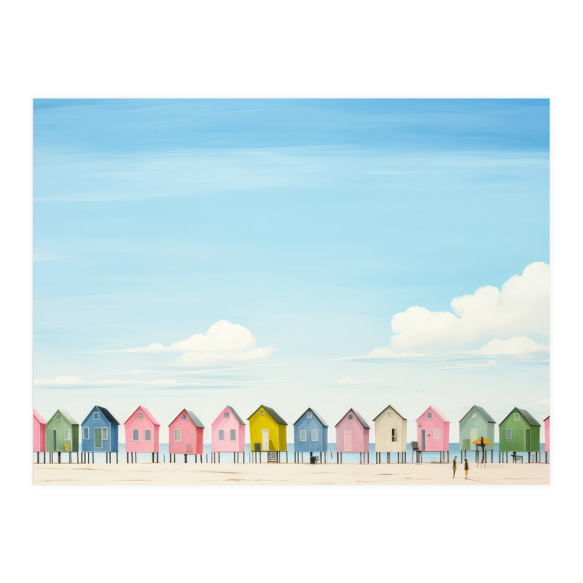 Beach cottages (Print Only)