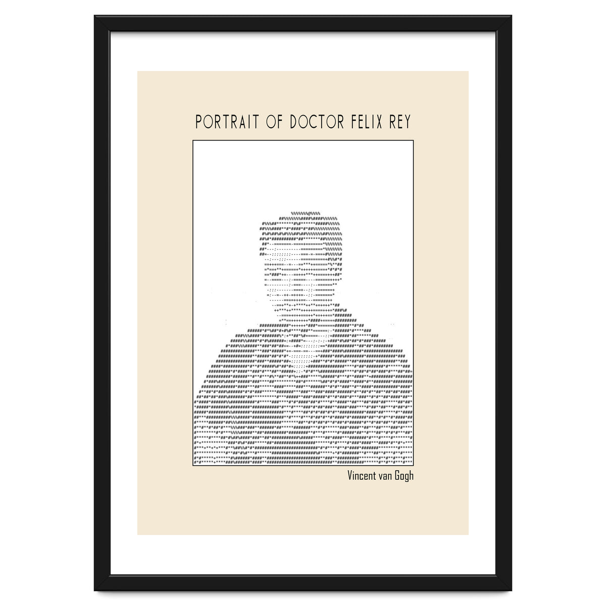 Portrait Of Doctor Felix Rey (ascii Art)