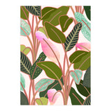 Color Paradise, Tropical Colorful Modern Bohemian Illustration, Eclectic Botanical Plant (Print Only) thumbnail
