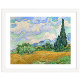 Wheat Field with Cypresses. thumbnail