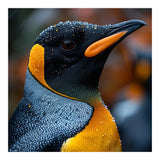 King Penguin With Water Droplets In Rain (Print Only) thumbnail
