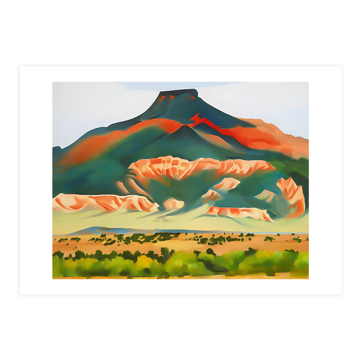 Georgia O’Keeffe – My Front Yard, Summer (1941) | Vibrant Southwestern Landscape in Modernist Style (Print Only)