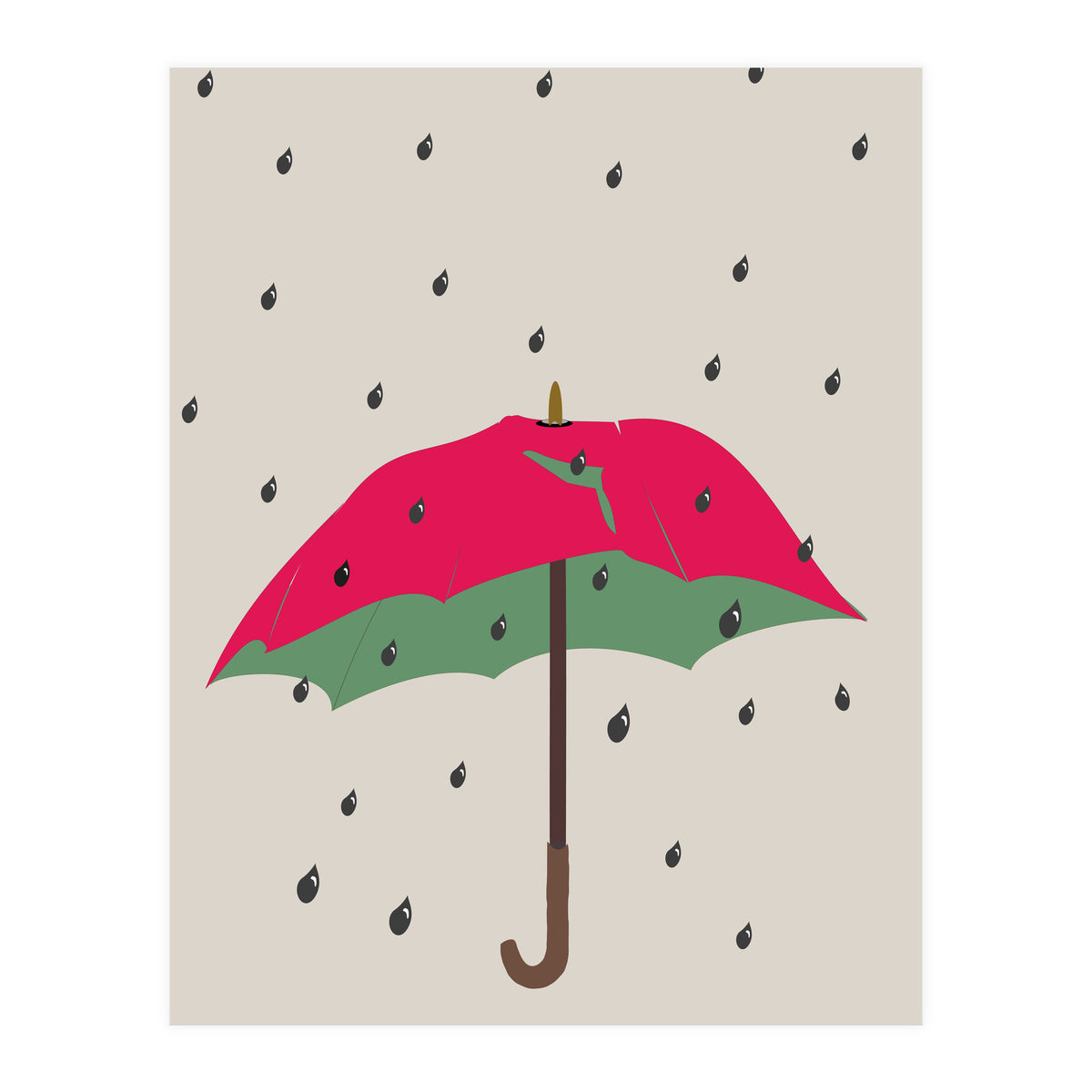 Watermelon Umbrella (Print Only)