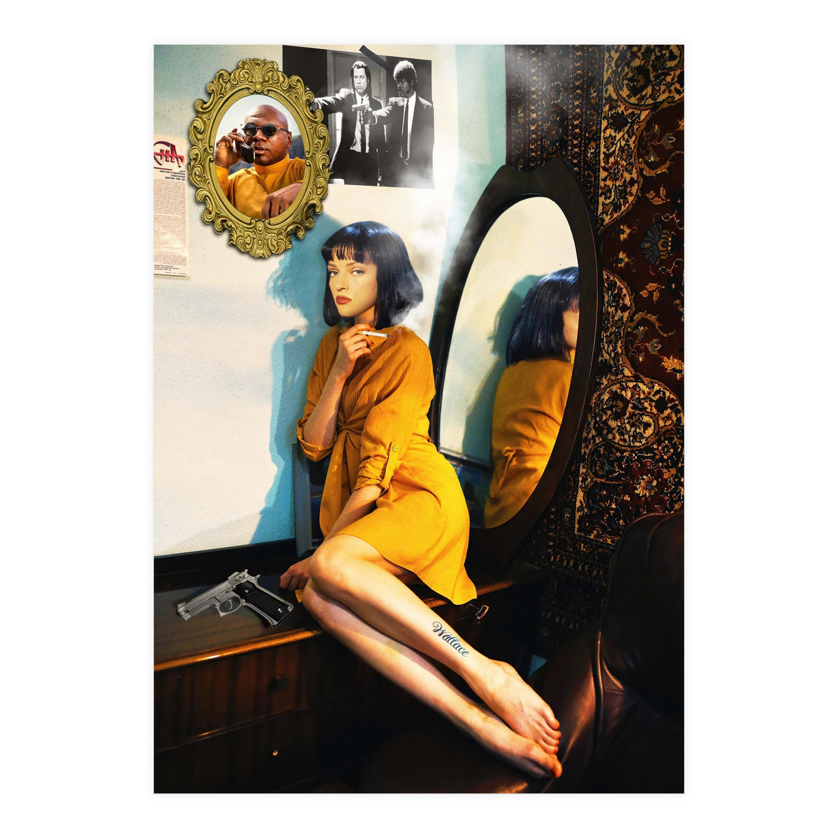 Mia On Bedroom (Print Only)