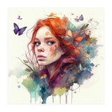 Red Hair Butterfly Glance (Print Only) thumbnail