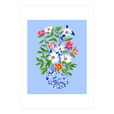 The Floopy Planter, Abstract Flower Pot Illustration, Pop Bohemian Eclectic Botanical, Flower Colorful Blossom (Print Only) thumbnail