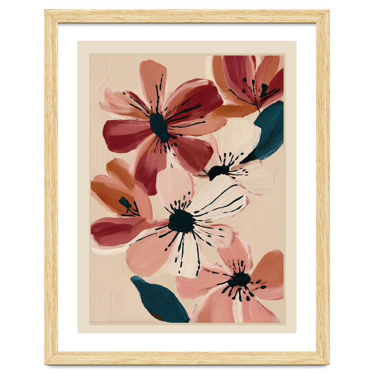 Blush And Wine Blossoms II