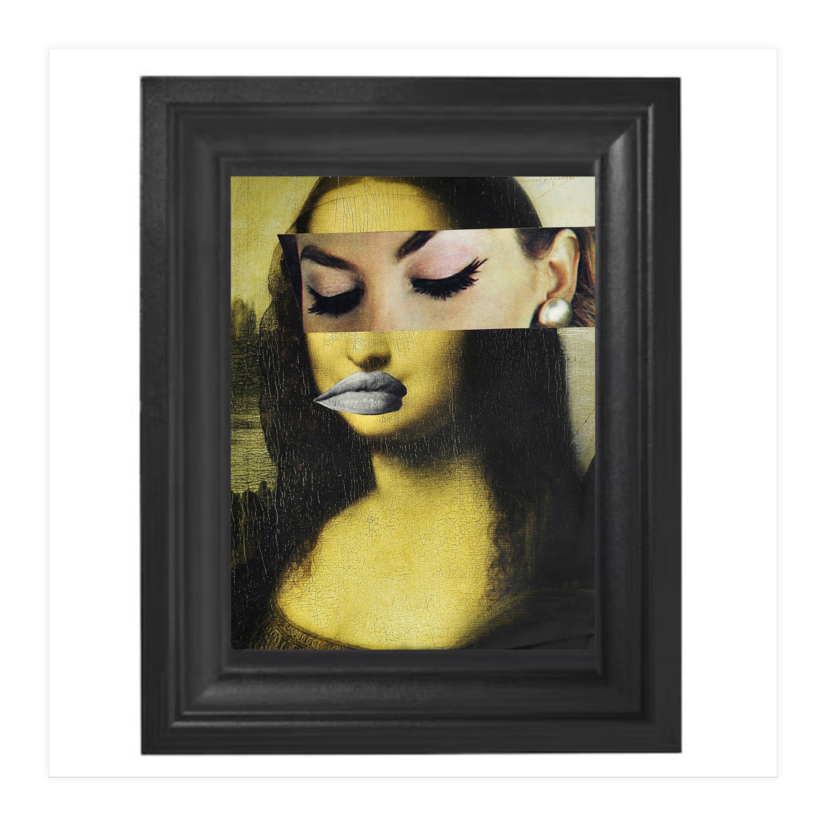 Monnalisa 2.0 - Print of paper Collage (Print Only)