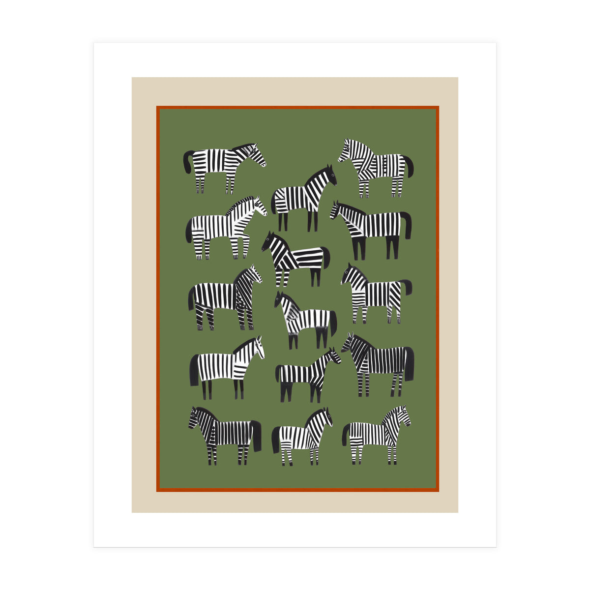 Striped Horses (Print Only)