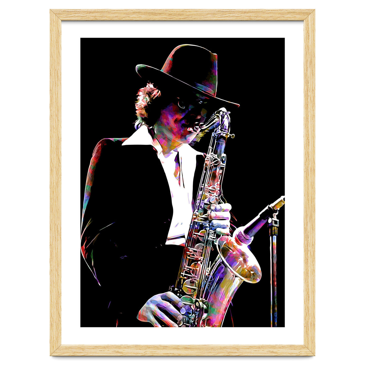 Gato Barbieri  Argentine Jazz Saxophonist Colorful Art