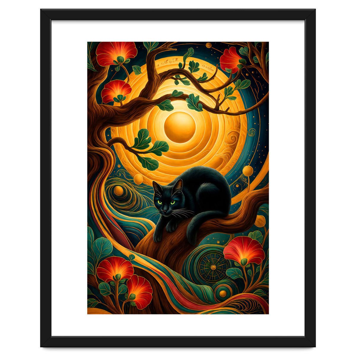 Black Cat Retro Contemporer