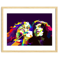 Robert Plant And Jimmy Page Pop Art WPAP