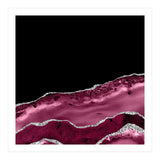 Burgundy & Silver Agate Texture 03 (Print Only) thumbnail